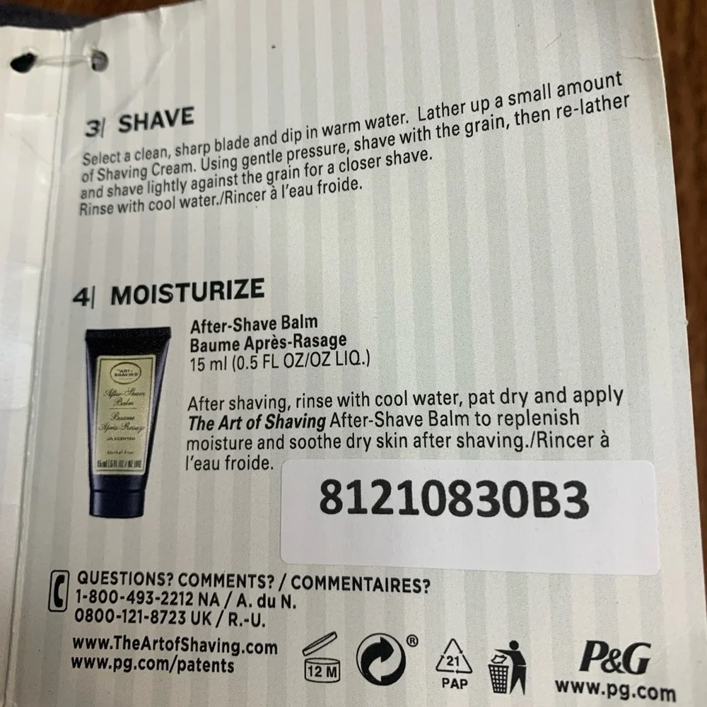The Art of Shaving Kit 4-Piece Travel Set Unscented New